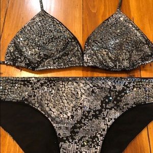 New women's swimsuit Swarovski crystals
